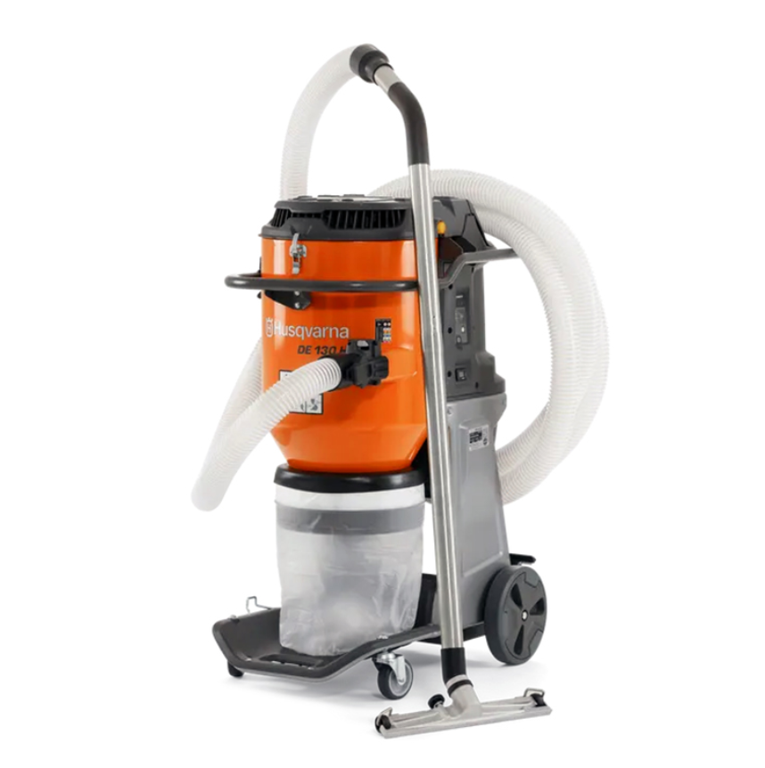 Индустриален прахоуловител HUSQVARNA DE 130 H, клас H, 3000 W, 415 m³/h / 970519501 Индустриален прахоуловител HUSQVARNA DE 130 H, клас H, 3000 W, 415 m³/h / 970519501